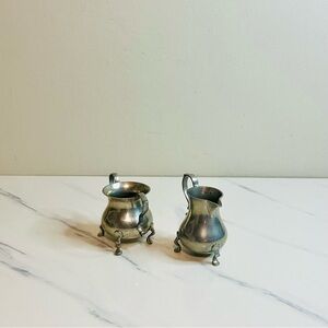 Williamsburg Kirk Stieff Pewter Creamer and Sugar Set